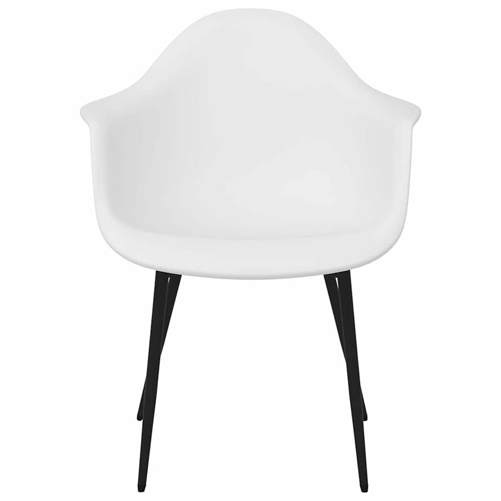 Dining Chairs 4 pcs White PP
