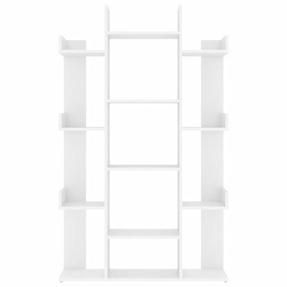 Book Cabinet White 86x25.5x140 cm Engineered Wood