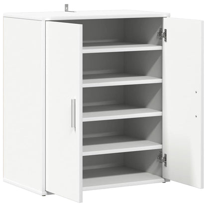 Shoe Cabinet White 60x35x70 cm Engineered Wood
