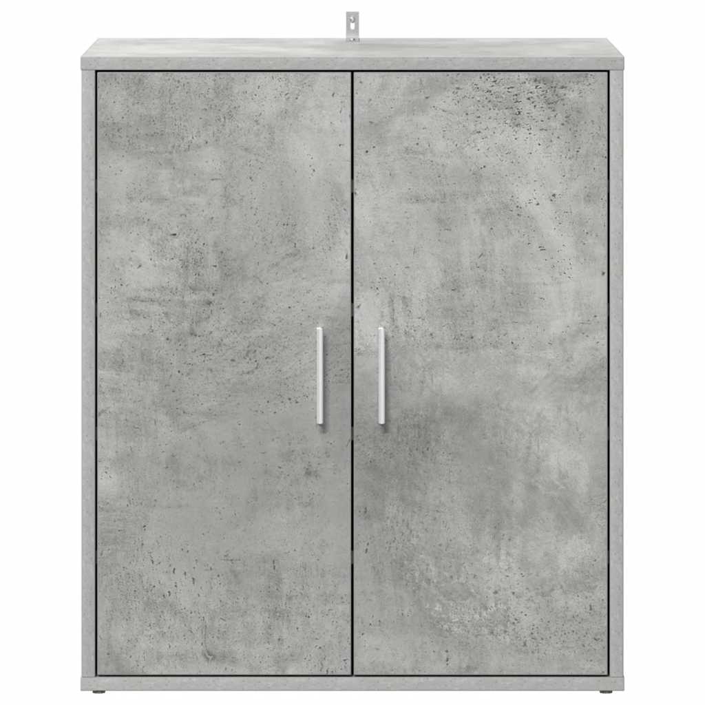 Shoe Cabinet Concrete Grey 60x35x70 cm Engineered Wood