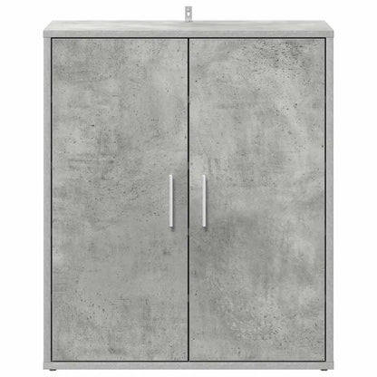 Shoe Cabinet Concrete Grey 60x35x70 cm Engineered Wood