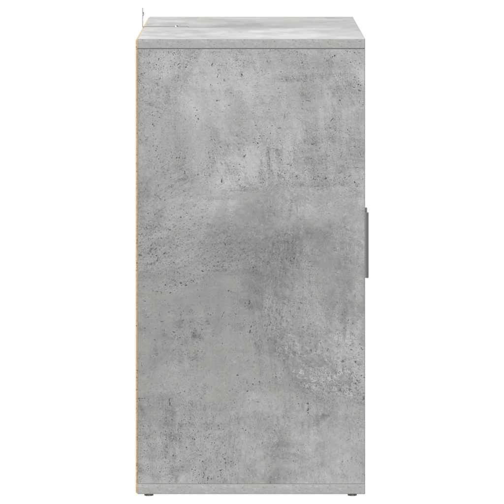 Shoe Cabinet Concrete Grey 60x35x70 cm Engineered Wood