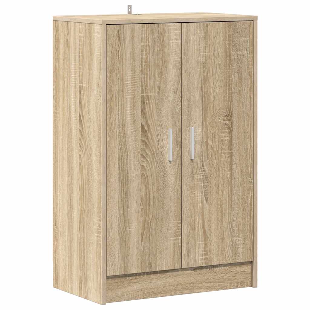 Shoe Cabinet Sonoma Oak 60x35x92 cm Engineered Wood