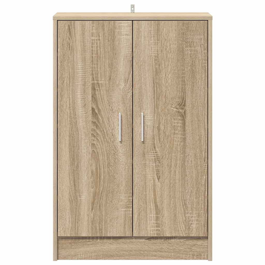 Shoe Cabinet Sonoma Oak 60x35x92 cm Engineered Wood
