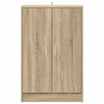 Shoe Cabinet Sonoma Oak 60x35x92 cm Engineered Wood