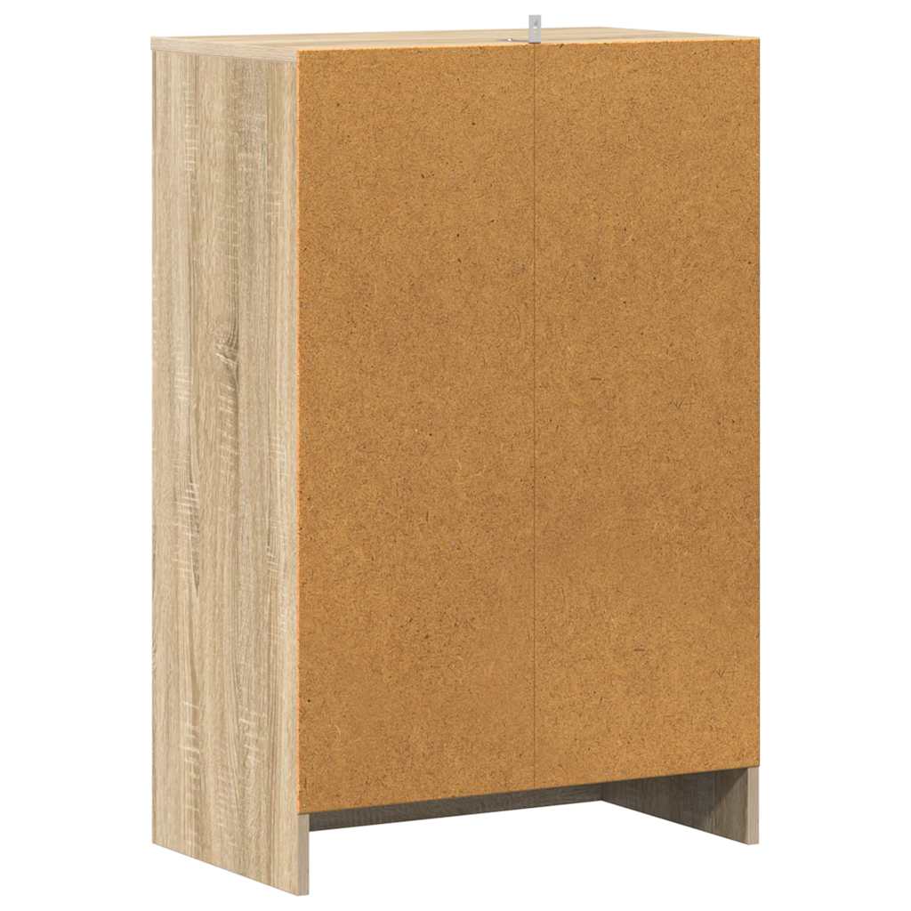 Shoe Cabinet Sonoma Oak 60x35x92 cm Engineered Wood