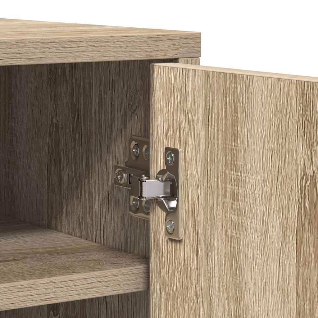 Shoe Cabinet Sonoma Oak 60x35x92 cm Engineered Wood