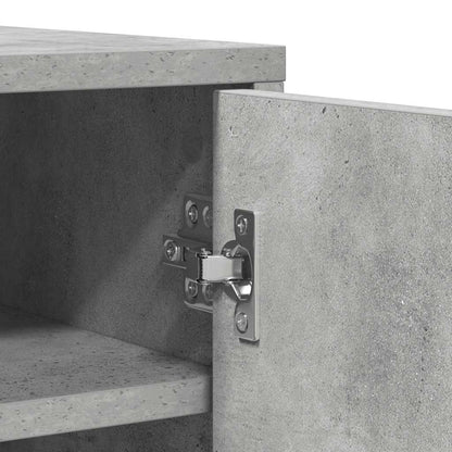 Shoe Cabinet Concrete Grey 60x35x92 cm Engineered Wood