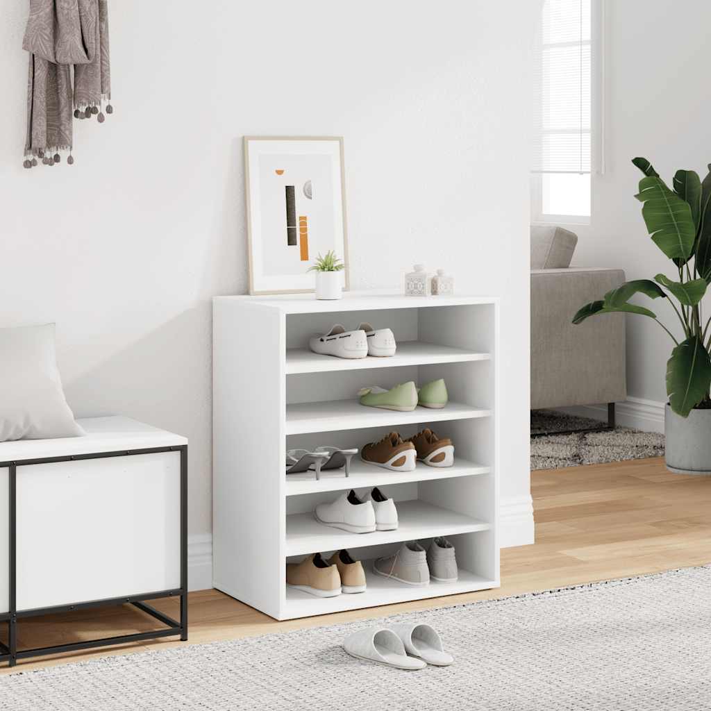 Shoe Cabinet White 60x35x70 cm Engineered Wood