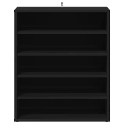Shoe Cabinet Black 60x35x70 cm Engineered Wood