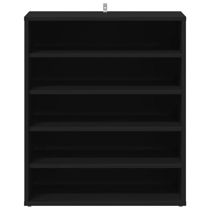 Shoe Cabinet Black 60x35x70 cm Engineered Wood