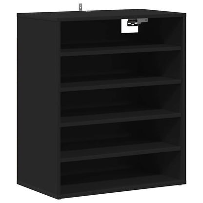 Shoe Cabinet Black 60x35x70 cm Engineered Wood
