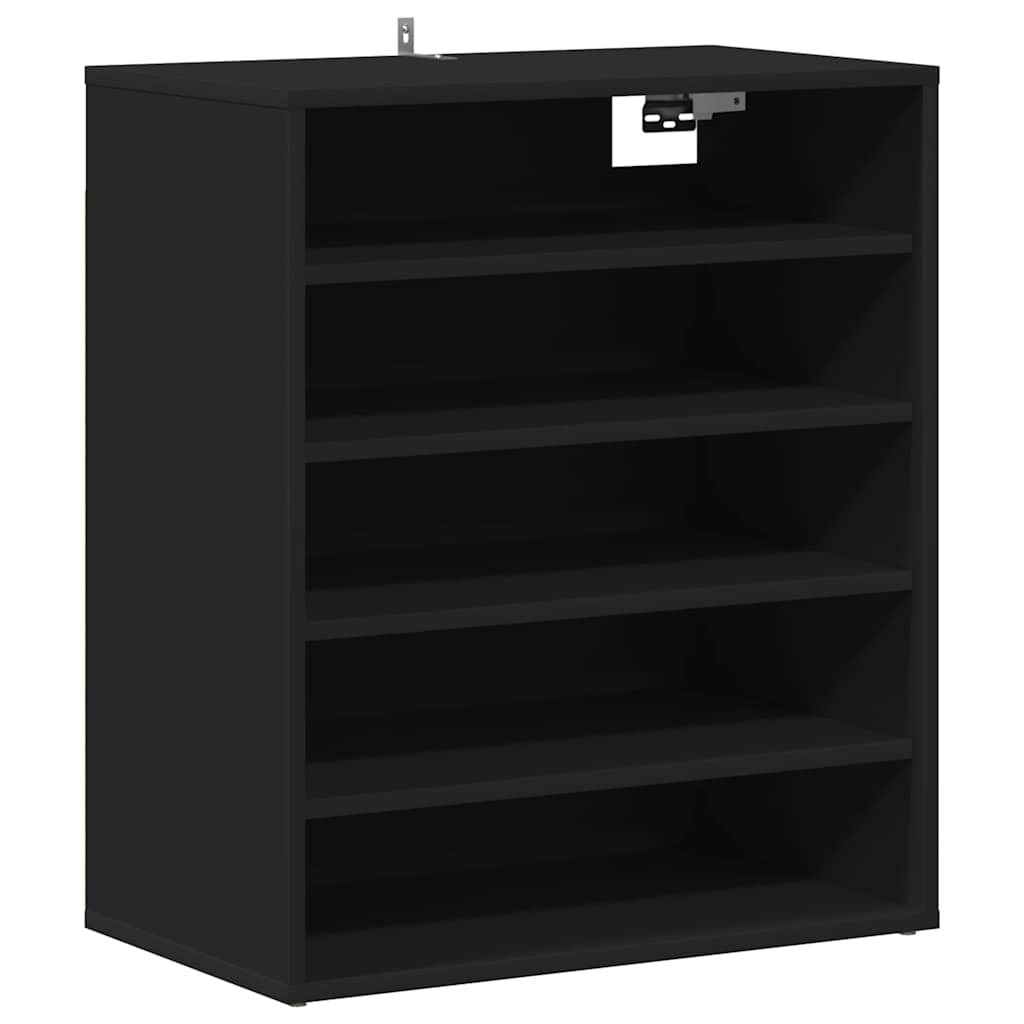 Shoe Cabinet Black 60x35x70 cm Engineered Wood