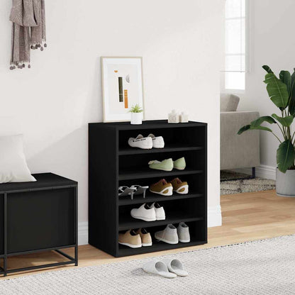 Shoe Cabinet Black 60x35x70 cm Engineered Wood
