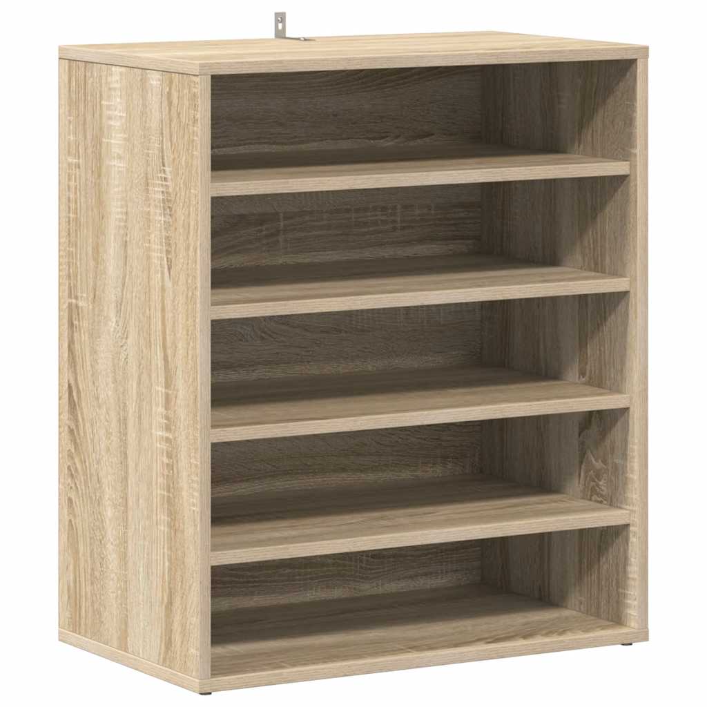 Shoe Cabinet Sonoma Oak 60x35x70 cm Engineered Wood