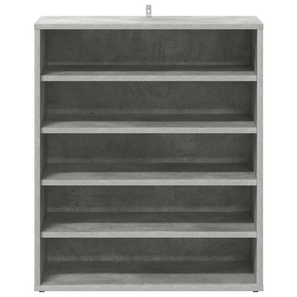 Shoe Cabinet Concrete Grey 60x35x70 cm Engineered Wood