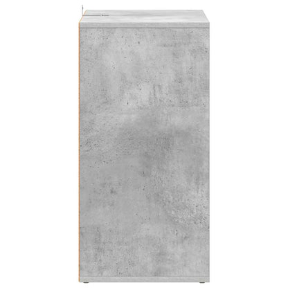 Shoe Cabinet Concrete Grey 60x35x70 cm Engineered Wood