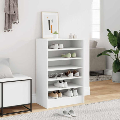 Shoe Cabinet White 60x35x92 cm Engineered Wood