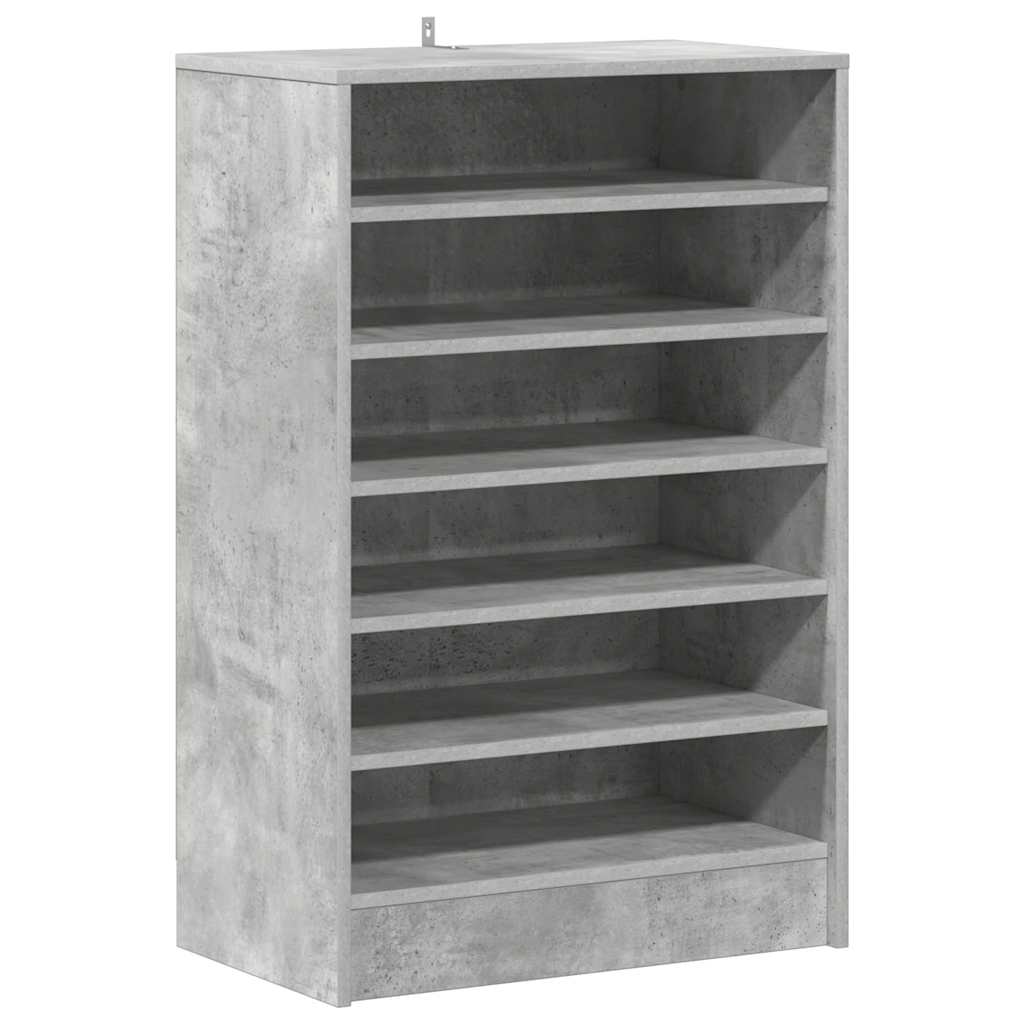 Shoe cabinets 60 x 35 x 92 cm Concrete Grey 7 shelves