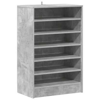 Shoe cabinets 60 x 35 x 92 cm Concrete Grey 7 shelves