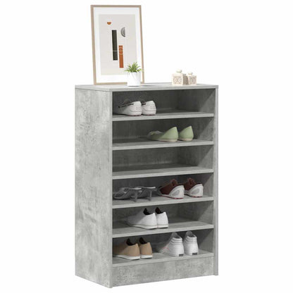 Shoe cabinets 60 x 35 x 92 cm Concrete Grey 7 shelves
