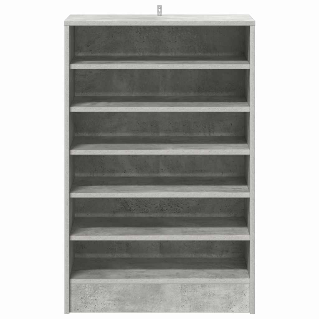 Shoe cabinets 60 x 35 x 92 cm Concrete Grey 7 shelves