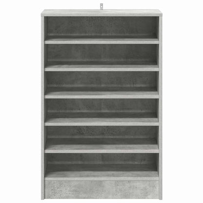Shoe cabinets 60 x 35 x 92 cm Concrete Grey 7 shelves