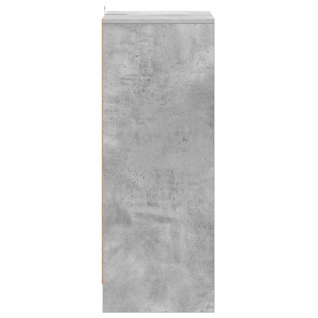 Shoe cabinets 60 x 35 x 92 cm Concrete Grey 7 shelves