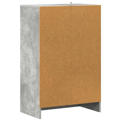 Shoe cabinets 60 x 35 x 92 cm Concrete Grey 7 shelves