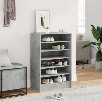 Shoe cabinets 60 x 35 x 92 cm Concrete Grey 7 shelves