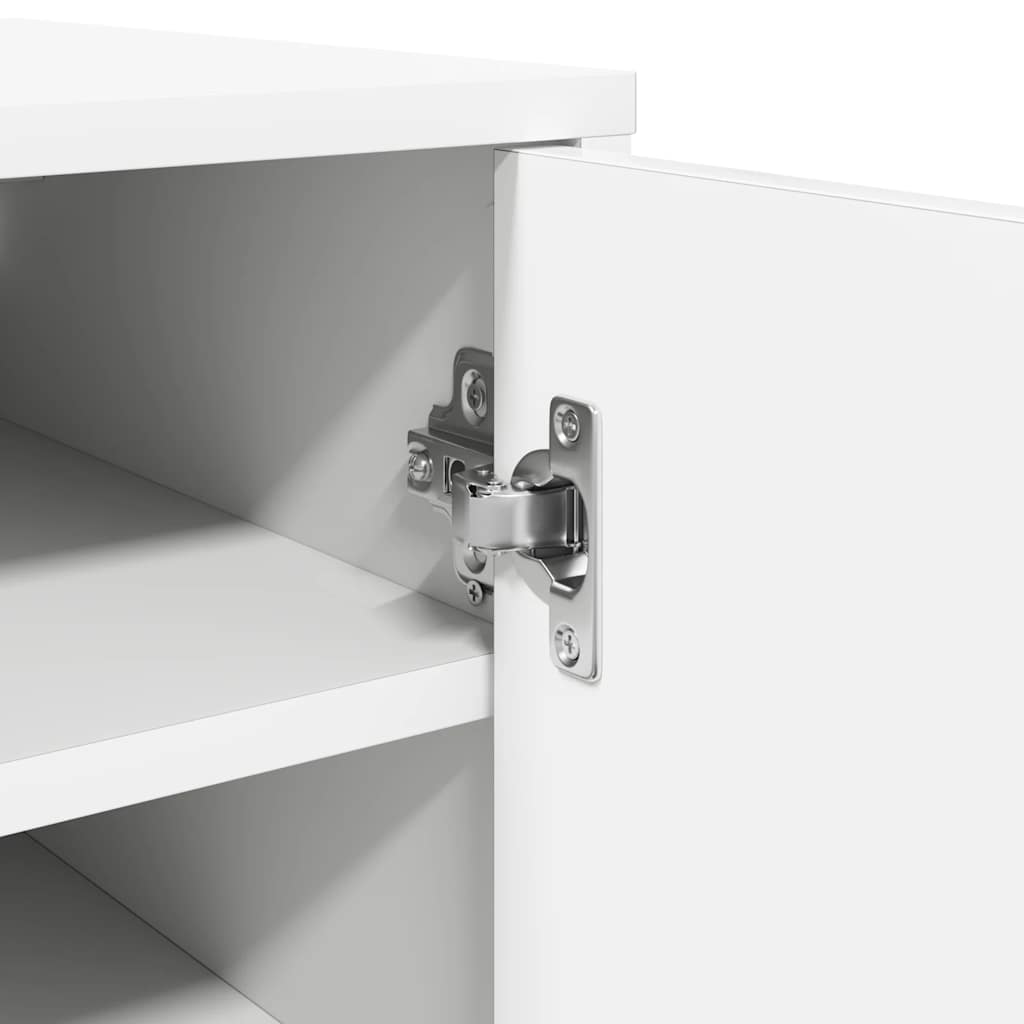 Shoe Cabinet White 32x35x70 cm Engineered Wood