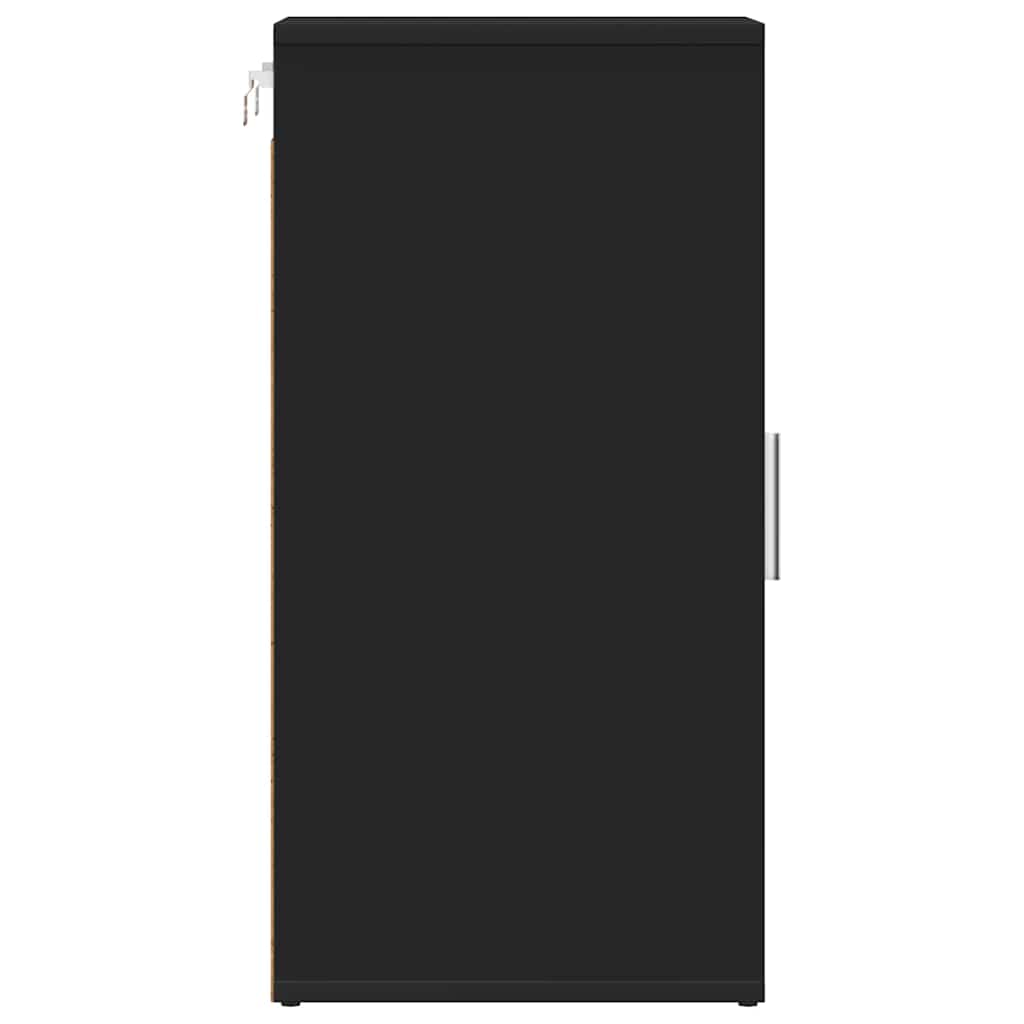 Shoe Cabinets 2 pcs Black 32x35x70 cm Engineered Wood