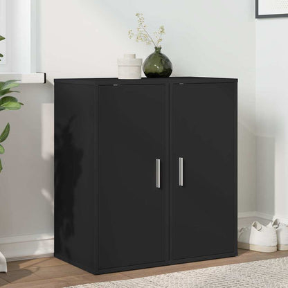 Shoe Cabinets 2 pcs Black 32x35x70 cm Engineered Wood