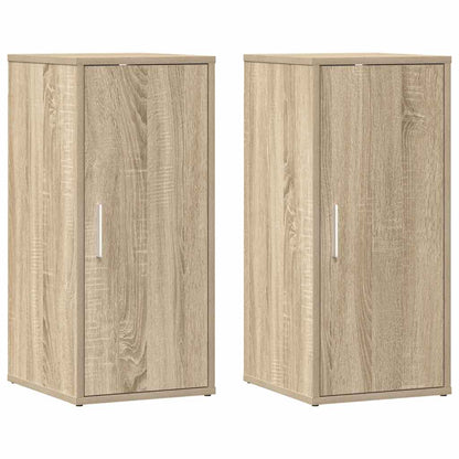 Shoe Cabinets 2 pcs Sonoma Oak 32x35x70 cm Engineered Wood