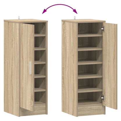 Shoe Cabinet Sonoma Oak 32x35x92 cm Engineered Wood