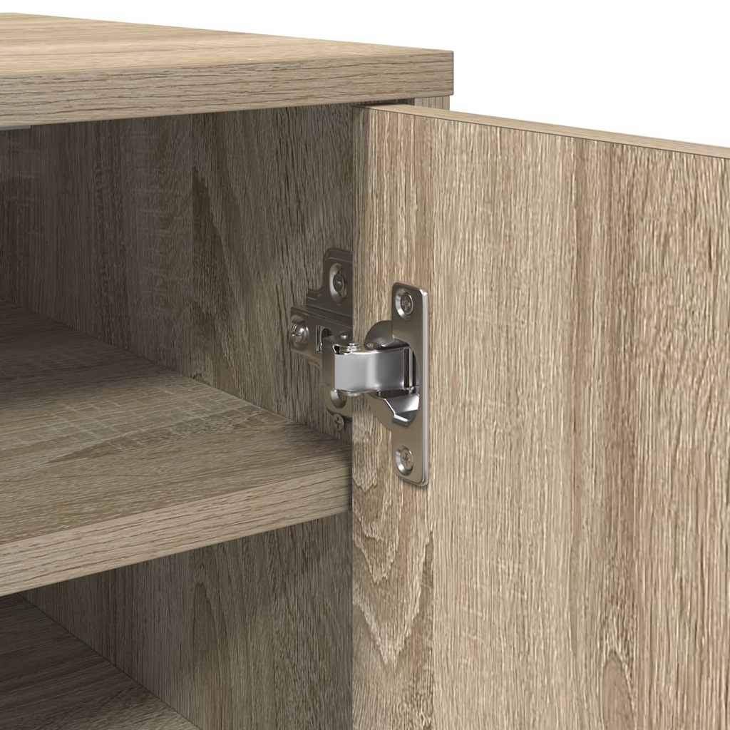 Shoe Cabinet Sonoma Oak 32x35x92 cm Engineered Wood