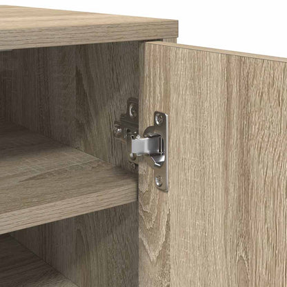 Shoe Cabinet Sonoma Oak 32x35x92 cm Engineered Wood