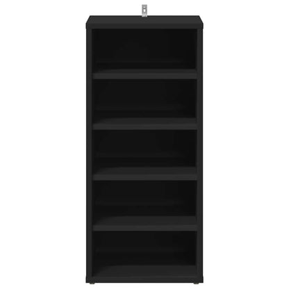 Shoe Cabinet Black 31.5x35x70 cm Engineered Wood