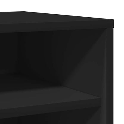 Shoe Cabinet Black 31.5x35x70 cm Engineered Wood
