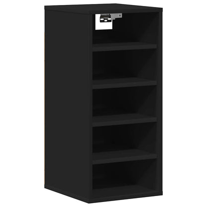 Shoe Cabinets 2 pcs Black 31.5x35x70 cm Engineered Wood