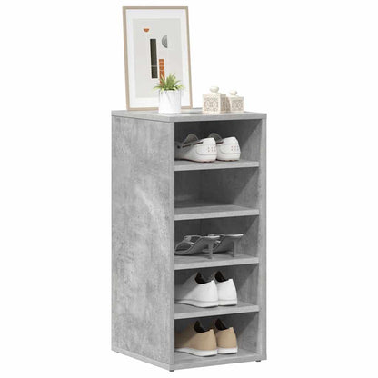 Shoe cabinets 31.5 x 35 x 70 cm Concrete Grey 5 compartments