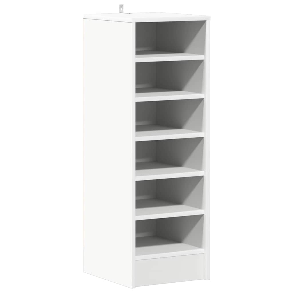 Shoe cabinets 31.5 x 35 x 90 cm White 6 compartments