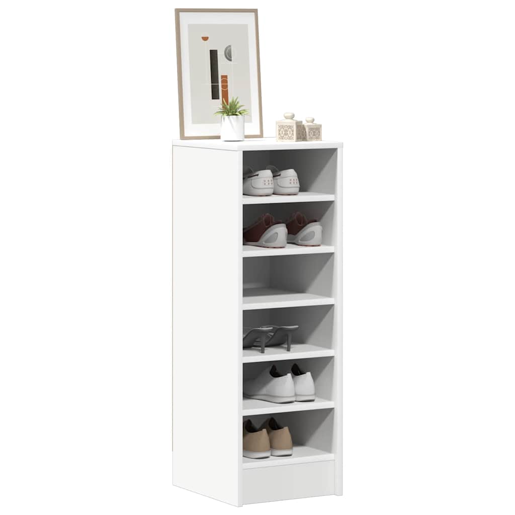 Shoe cabinets 31.5 x 35 x 90 cm White 6 compartments