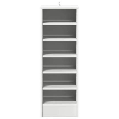 Shoe cabinets 31.5 x 35 x 90 cm White 6 compartments