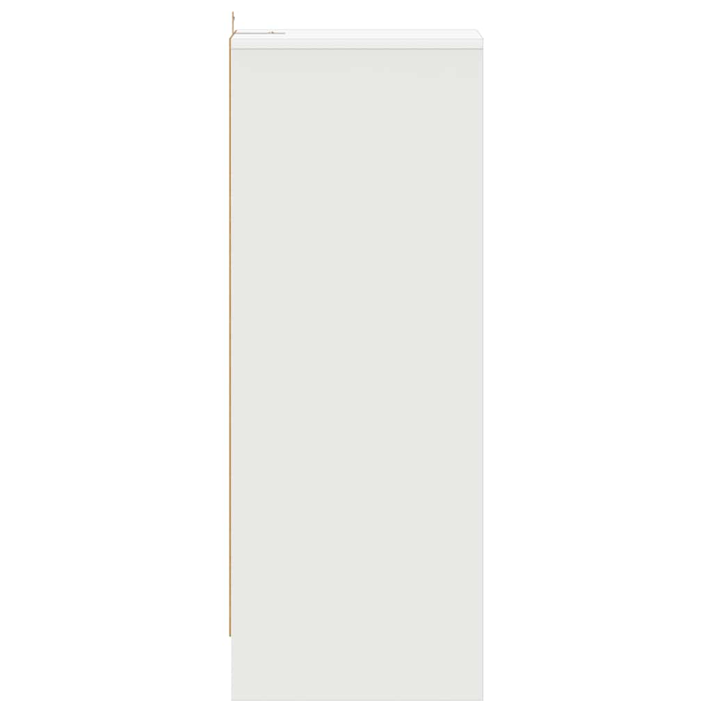 808999 vidaXL Shoe Cabinet White 31,5x35x90 cm Engineered Wood