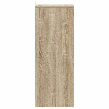 809002 vidaXL Shoe Cabinet Sonoma Oak 31,5x35x90 cm Engineered Wood