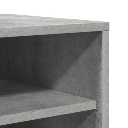 Shoe Cabinet Concrete Grey 31.5x35x90 cm Engineered Wood