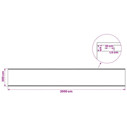 Leno Tarpaulins 2 pcs 260 g/m² 3x20 m White