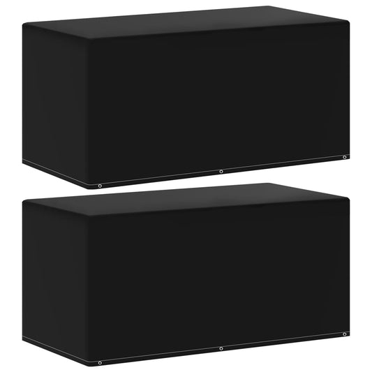Furniture Cover | Set of 2 | Black | Polyethylene | 160 x 80 x 75 cm