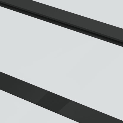 Sliding Door with Hardware Set ESG Glass&Aluminium 90x205 cm